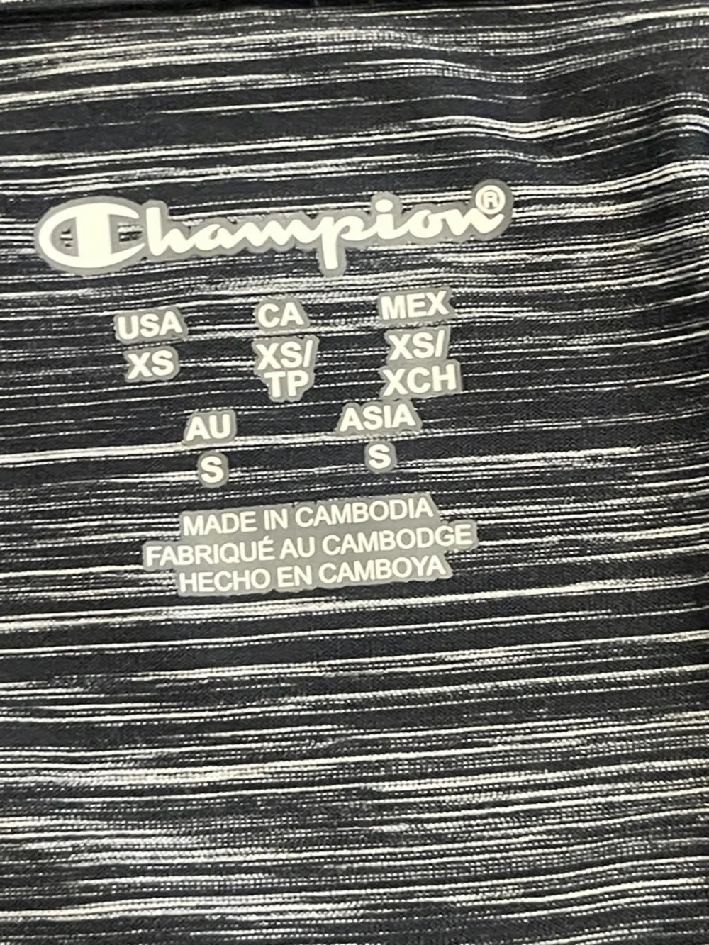 Champion Women's Black & Gray Space-Dye Hooded Pullover - Picture 2 of 9
